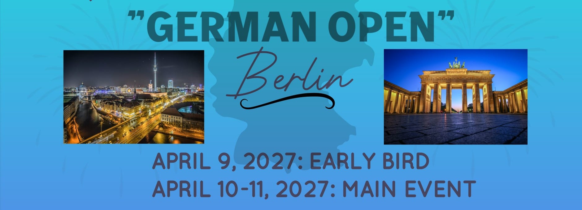 German Open 2027 promotional poster — Berlin