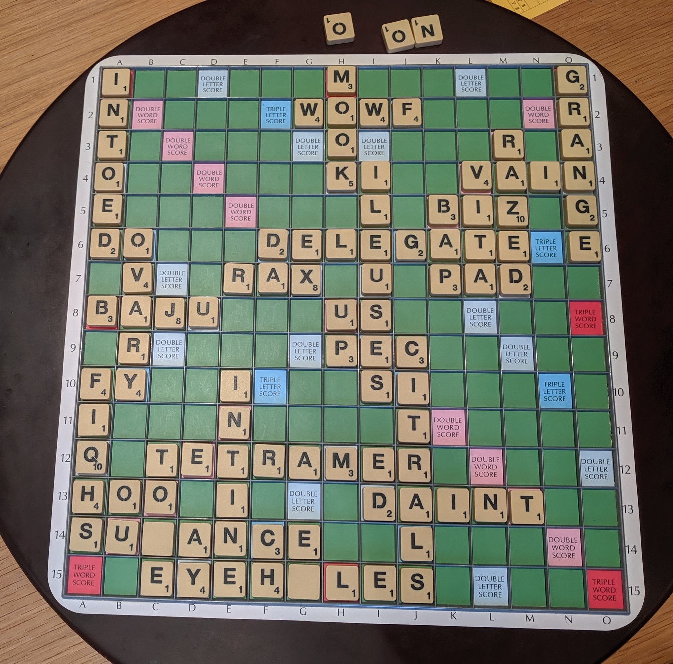 Final board, round 16, Robertshaw vs Gallen